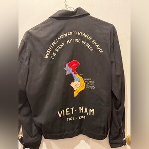 Custom Made Embroidered Vietnam Map Jacket